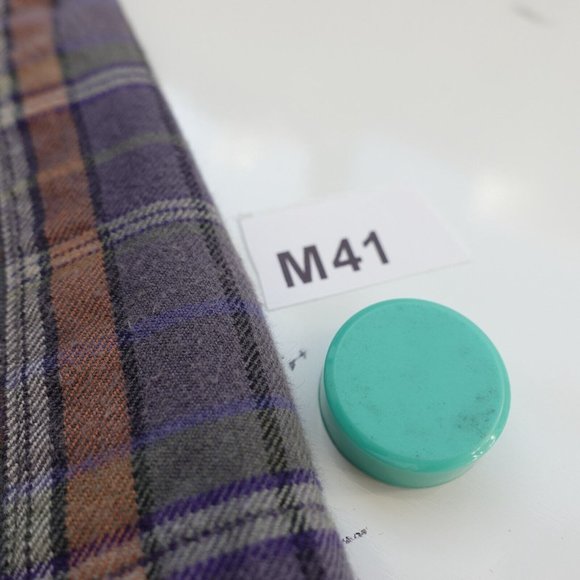 Blue Plaid Tartan Shirt Men Small DUNHILL LONDON Cotton Button Down Tailored Fit - Picture 8 of 8